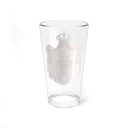 Coat of Аrms of Serbia 2004-2010 (Serbia) (Coat of Arms) Pint Glass 16oz