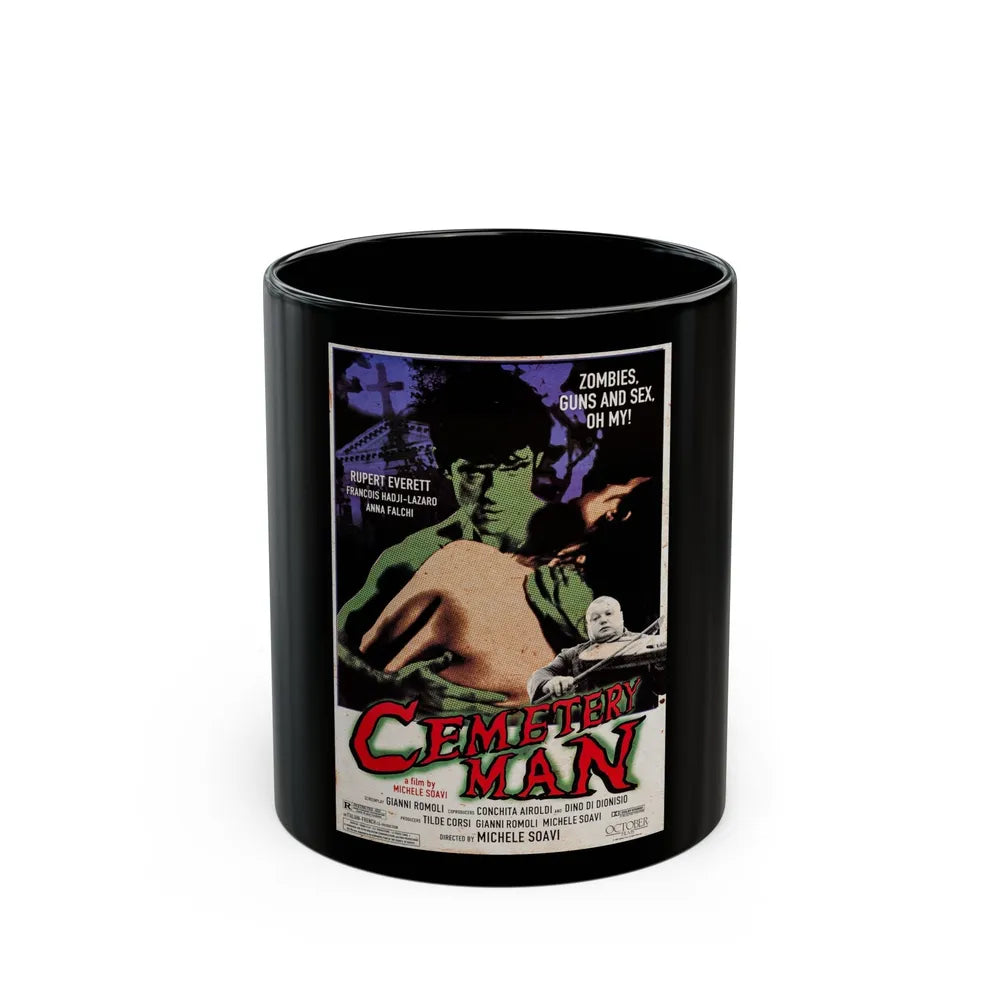 CEMETERY MAN (DELLAMORTE DELLAMORE) 1994 Movie Poster - Black Coffee Mug-11oz-Go Mug Yourself