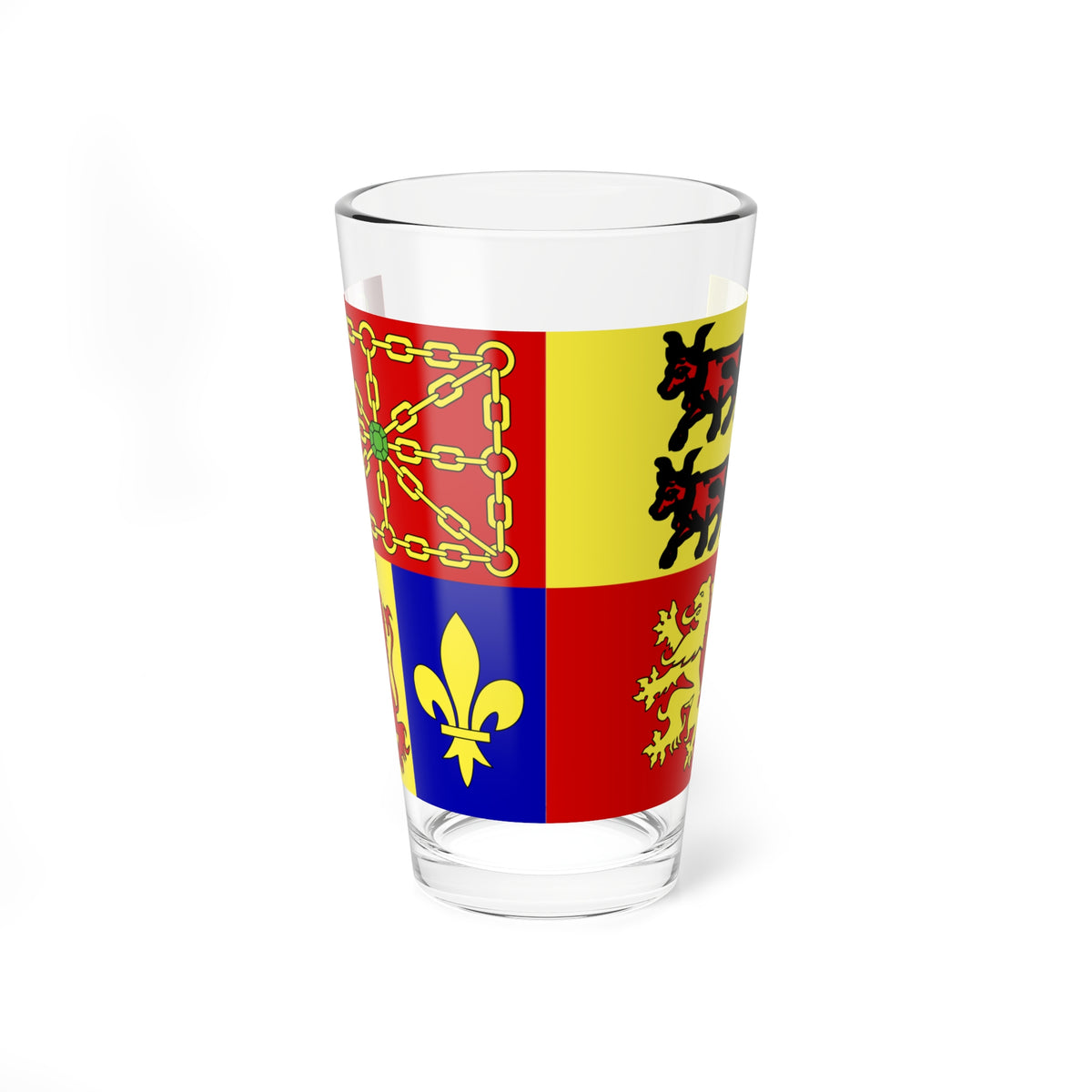 Drapeau propose pour les Pyrenees-atlantiques (France) Pint Glass 16oz