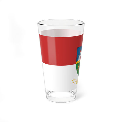 Flag of Gyulakeszi (Hungary) Pint Glass 16oz
