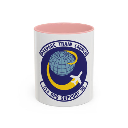 514th Operations Support Squadron (U.S. Air Force) Accent Coffee Mug