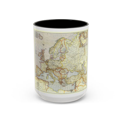 Europe and the Near East (1940) (Map) Accent Coffee Mug