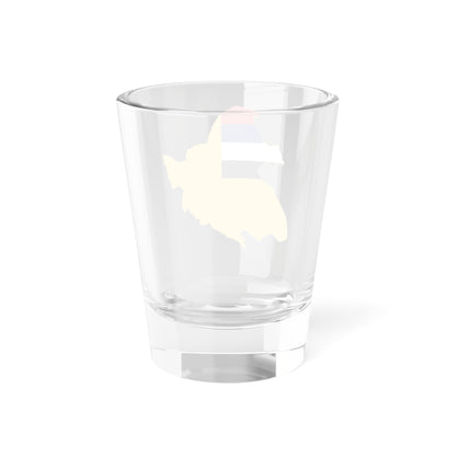 Flag map of Manchukuo 1932-1945 (China) Shot Glass 1.5oz