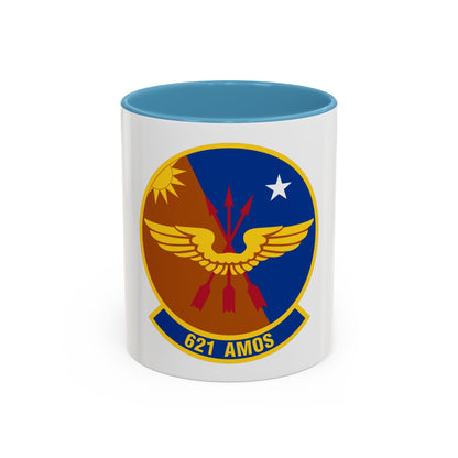 621 Air Mobility Operations Squadron AMC (U.S. Air Force) Accent Coffee Mug
