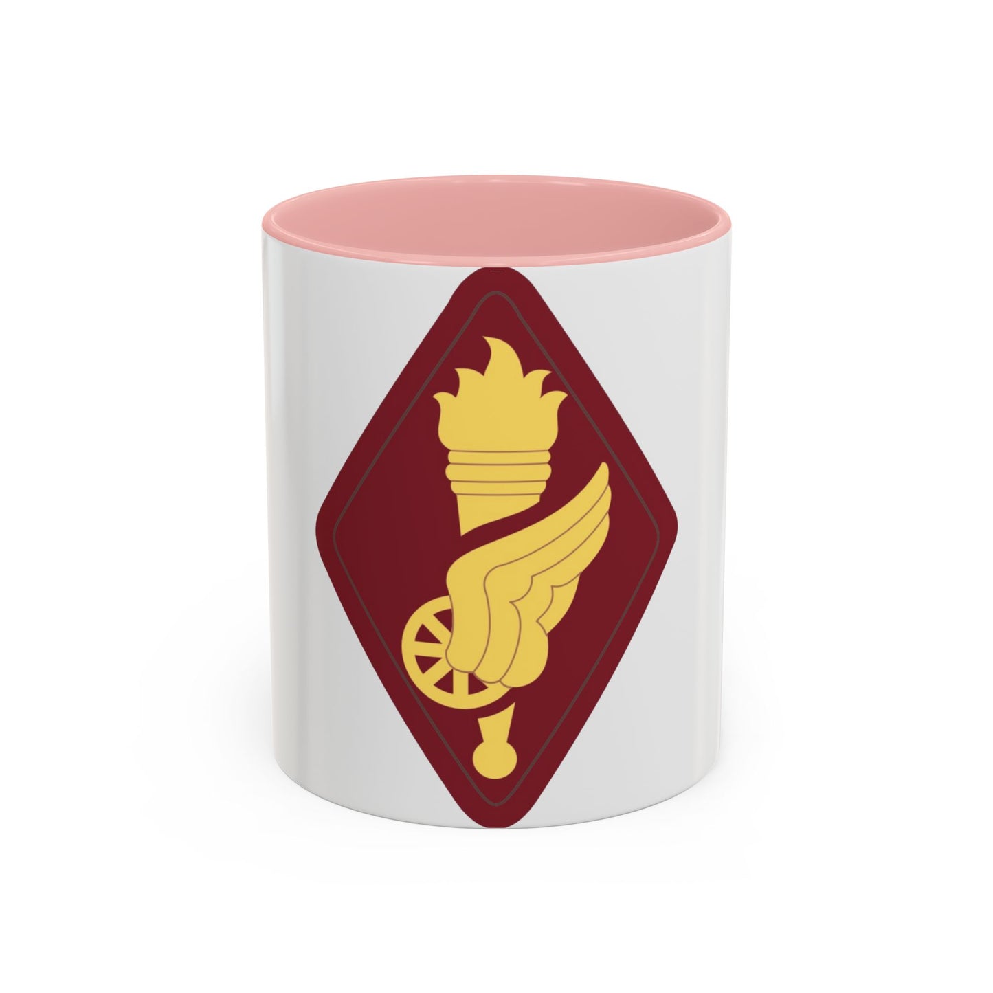 Transportation Center and School (U.S. Army) Accent Coffee Mug-11oz-Pink-Go Mug Yourself