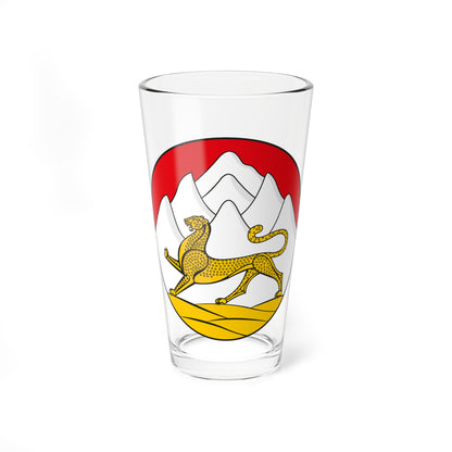 Emblem of North Ossetia (Russia) (Coat of Arms) Pint Glass 16oz