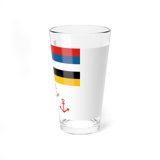 Flag of Chief of Police Civil Administration of Manchukuo (China) Pint Glass 16oz