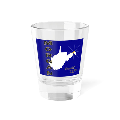 Flag of Morgan County 2010 Flag Proposal (United States) Shot Glass 1.5oz
