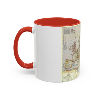 Europe and the Near East (1940) (Map) Accent Coffee Mug