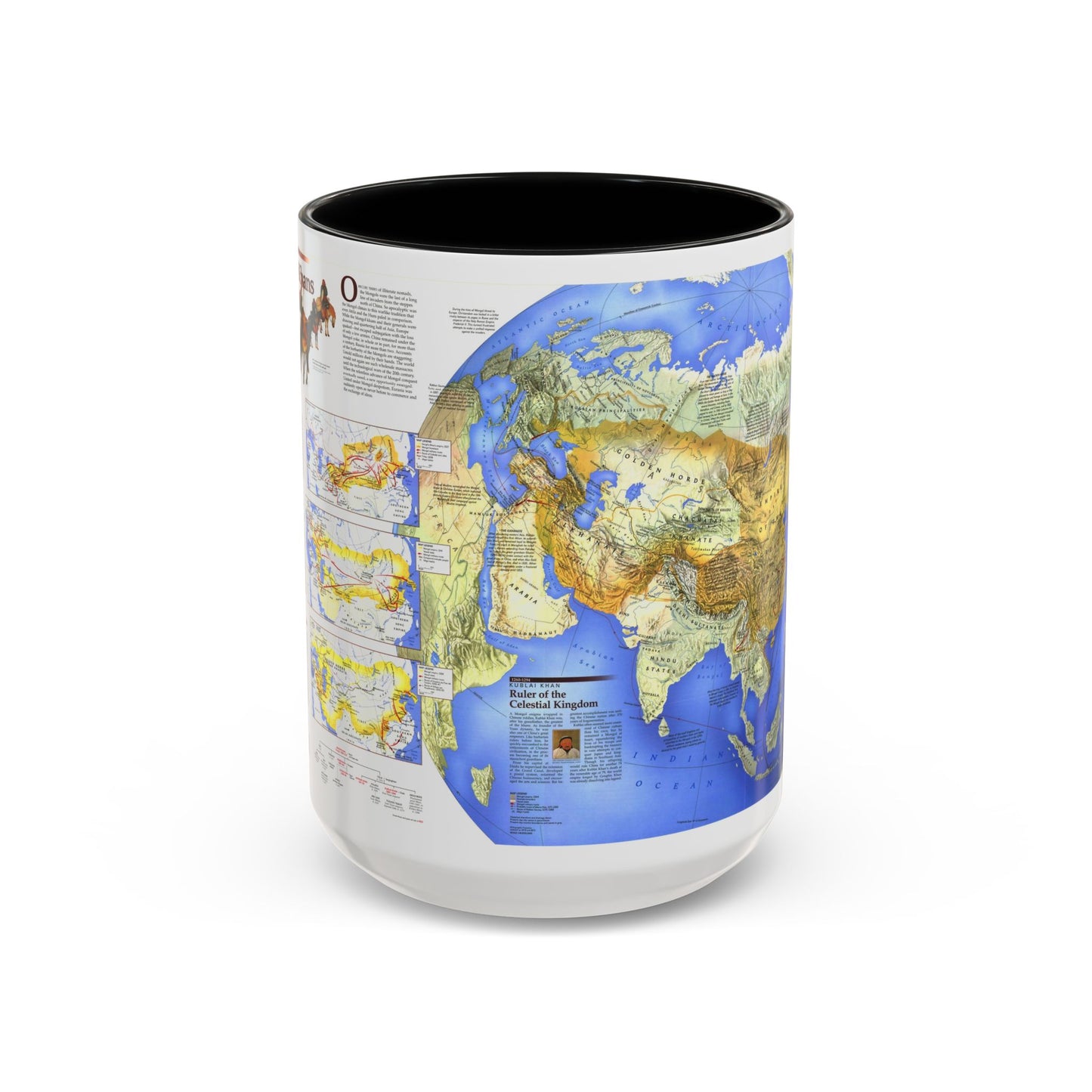 Tasse à café décorative Khans mongols et leur héritage (1996) (carte)