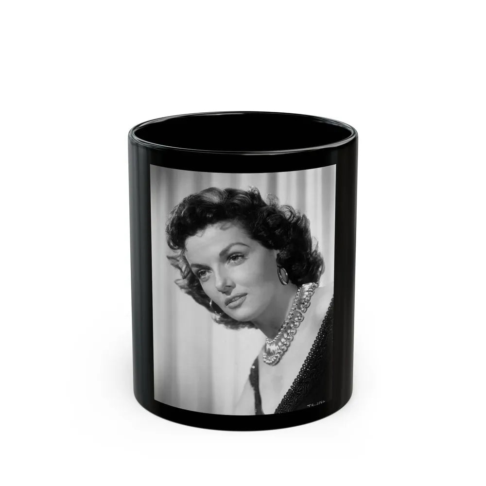 Jane Russell #125 (Vintage Female Icon) Black Coffee Mug-11oz-Go Mug Yourself