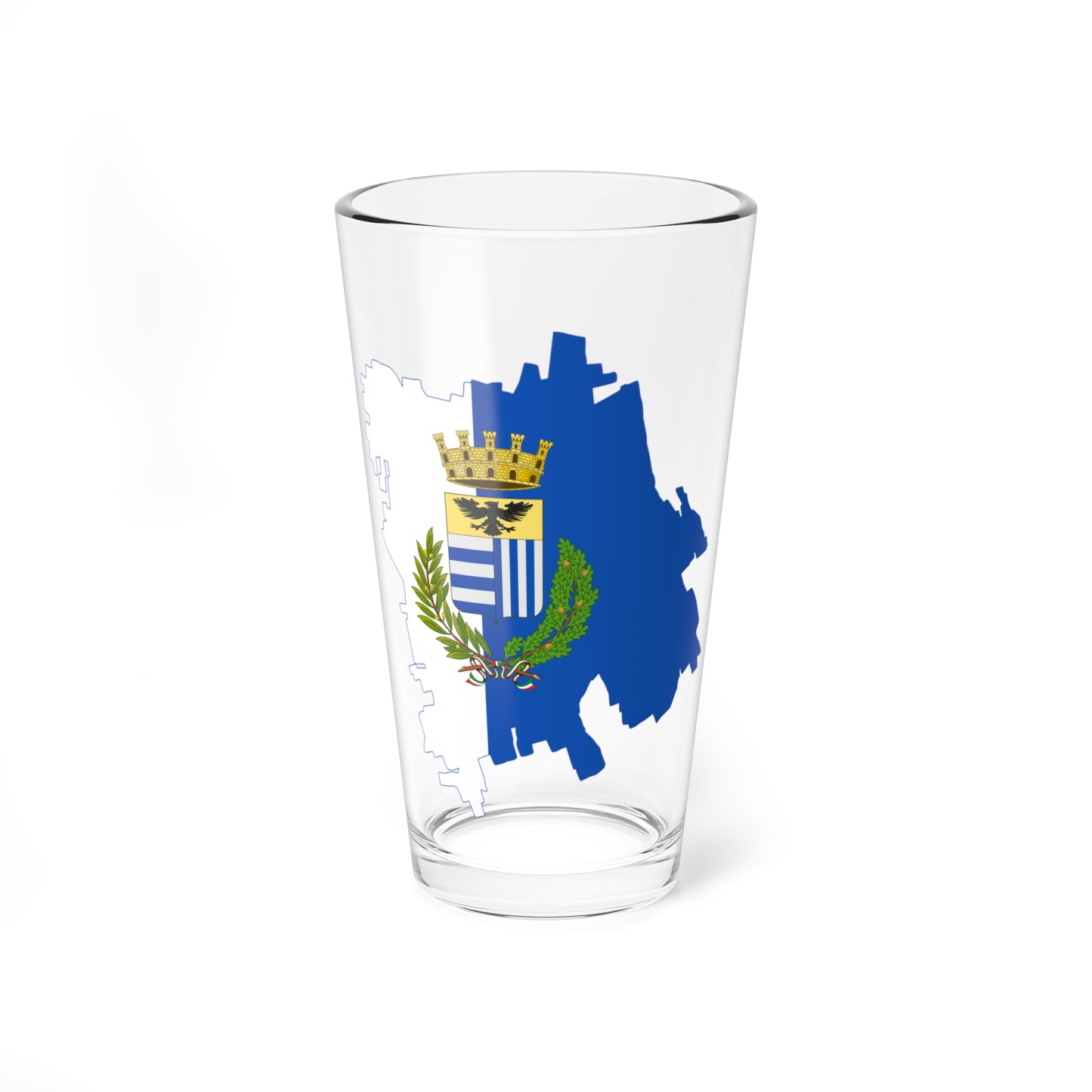 Flag map of Corbetta (Italy) Pint Glass 16oz