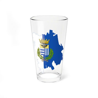 Flag map of Corbetta (Italy) Pint Glass 16oz