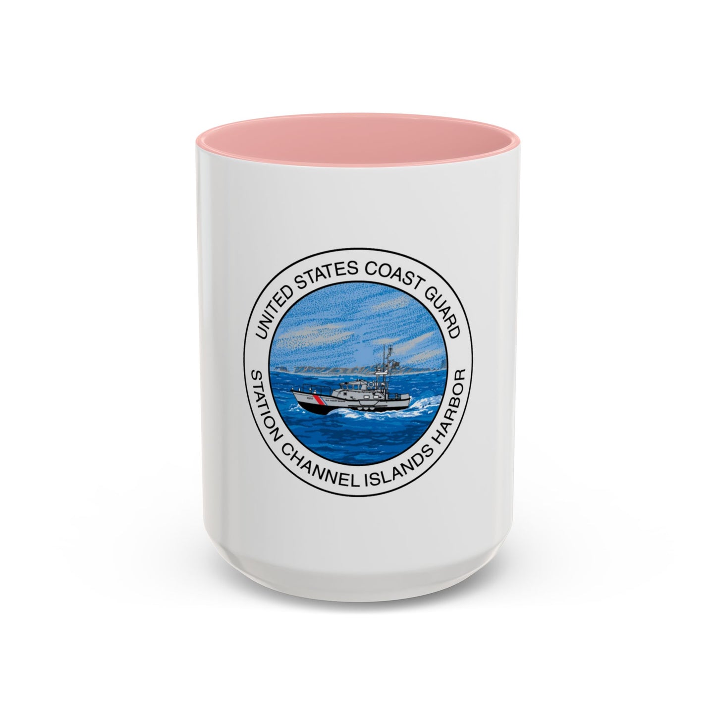 USCG Station Channel Islands Harbor (U.S. Coast Guard) Accent Coffee Mug