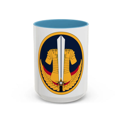 Reserve Careers Division (U.S. Army) Accent Coffee Mug-15oz-Light Blue-Go Mug Yourself