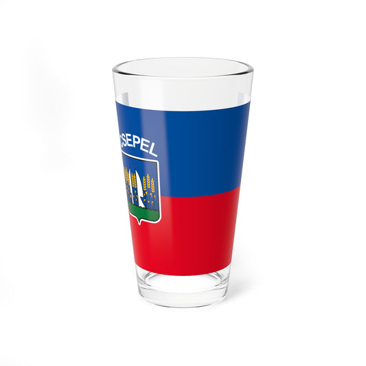 Flag of the 21st District of Budapest 1996-2011 (Hungary) Pint Glass 16oz