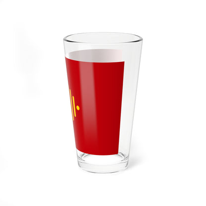 Flag of Region Occitanie symbol only (France) Pint Glass 16oz