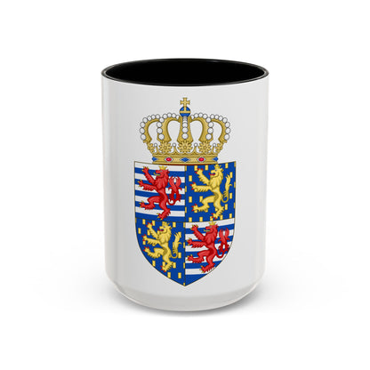 Lesser coat of arms of the Grand Duke of Luxembourg (2000) - Accent Coffee Mug