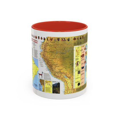 South America - Archaeology (1982) (Map) Accent Coffee Mug