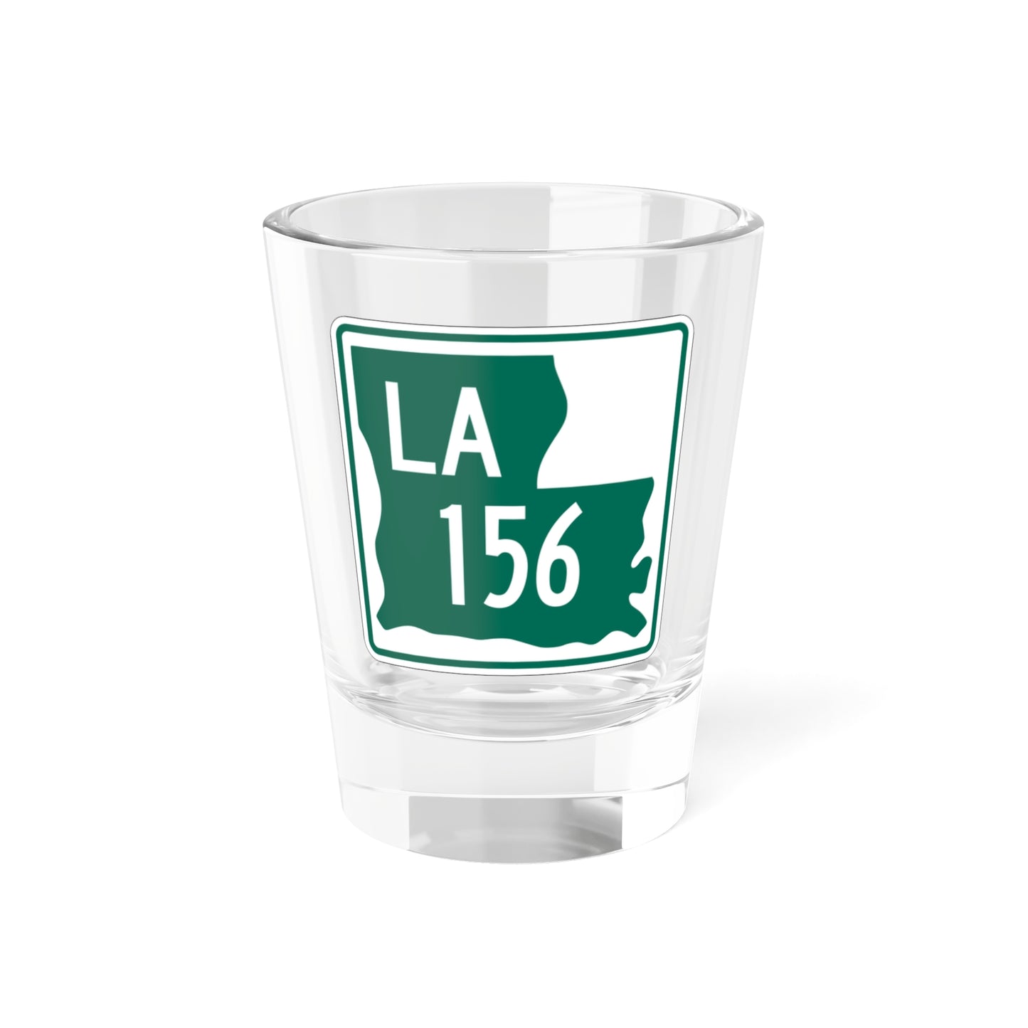 Louisiana 156 1955 (Louisiana) (Road Sign) Shot Glass 1.5oz