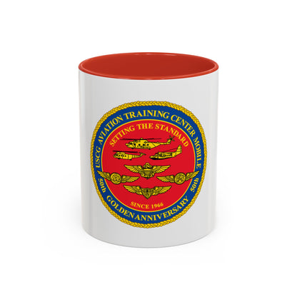 USCG Aviation Training Center Mobile (U.S. Coast Guard) Accent Coffee Mug