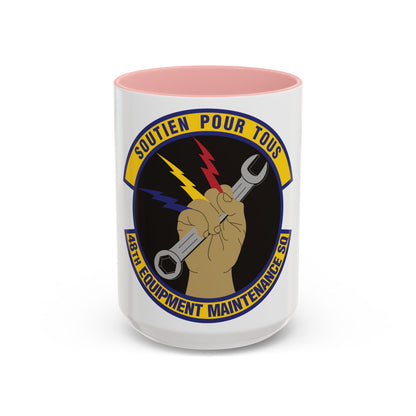 48th Equipment Maintenance Squadron (U.S. Air Force) Accent Coffee Mug