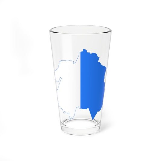 Flag map of Brescia (Italy) Pint Glass 16oz