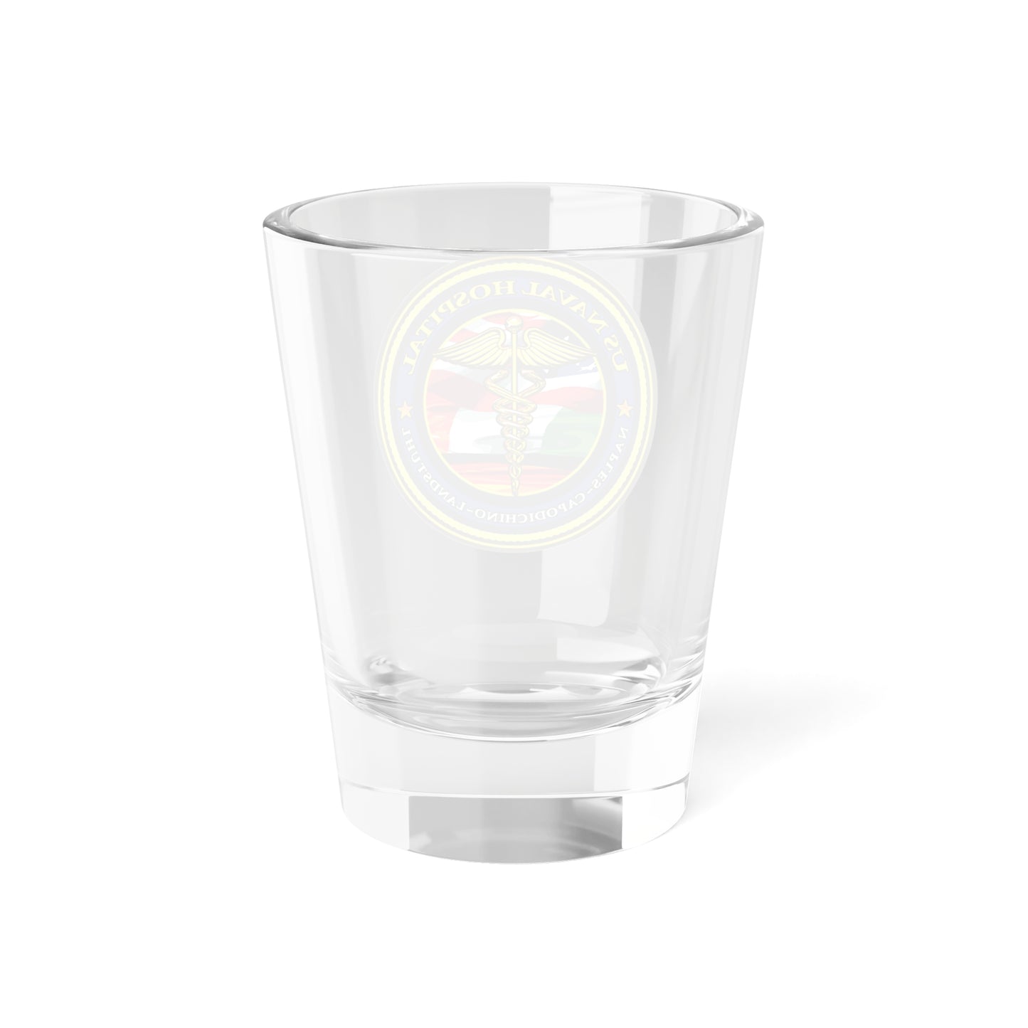 US Naval Hospital Naples Capodichino Landstul (U.S. Navy) Shot Glass 1.5oz