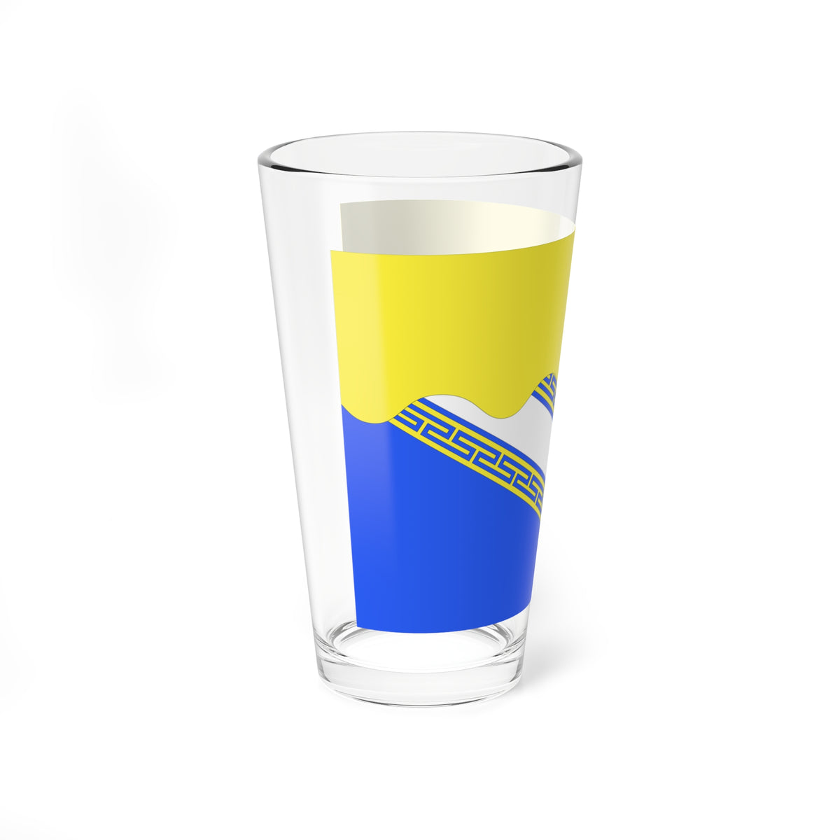 Drapeau fr departement Aube (France) Pint Glass 16oz