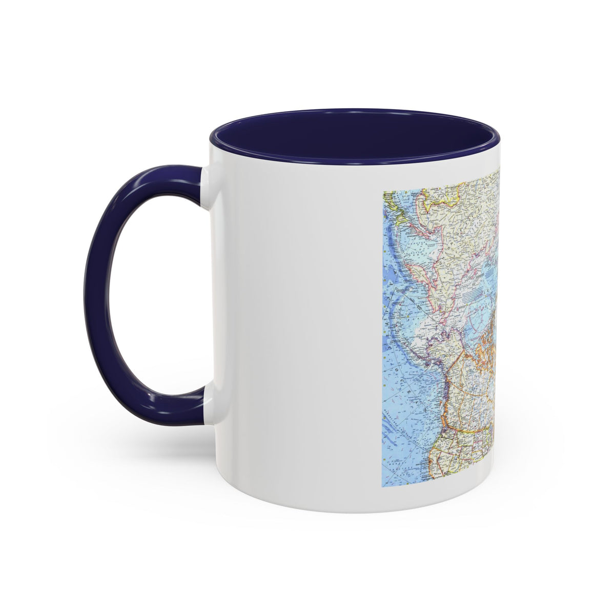 Top Of The World (1965) (Map) Accent Coffee Mug