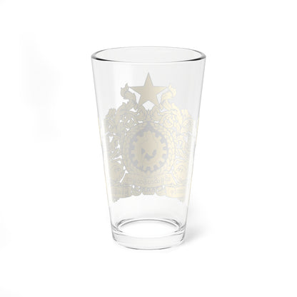 State Seal of Myanmar 1974-1988 (Myanmar) (Coat of Arms) Pint Glass 16oz