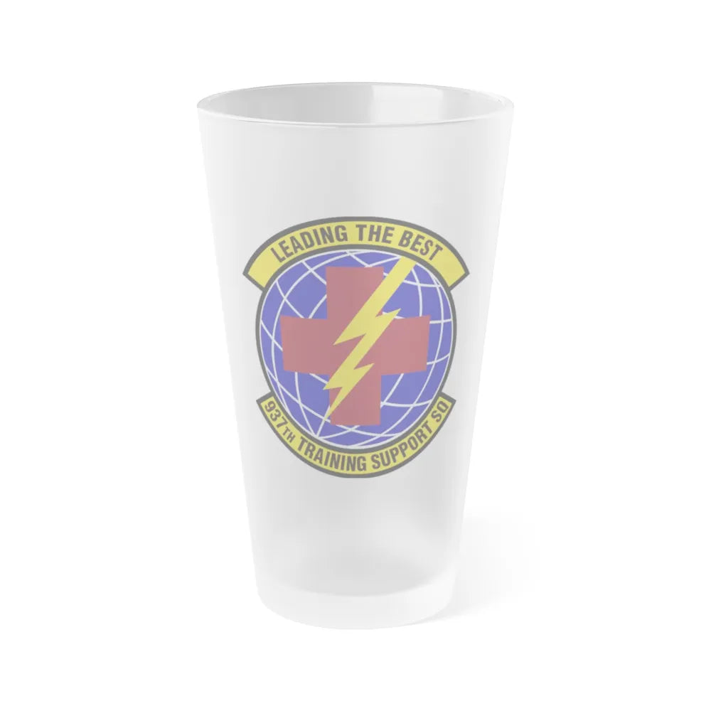 937th Training Support Squadron (U.S. Air Force) Frosted Pint Glass 16oz-16oz-Frosted-Go Mug Yourself