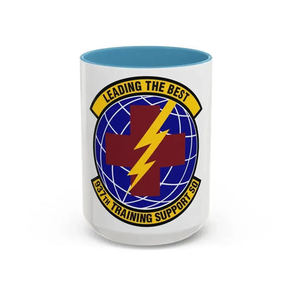 937th Training Support Squadron (U.S. Air Force) Accent Coffee Mug 15oz Light Blue - Go Mug Yourself