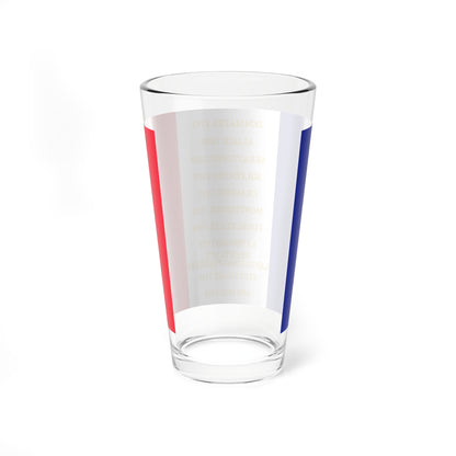 49e regiment dinfanterie de ligne - drapeau (France) Pint Glass 16oz