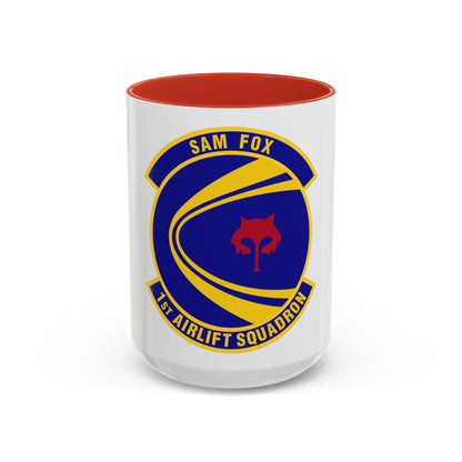 1st Airlift Squadron (U.S. Air Force) Accent Coffee Mug