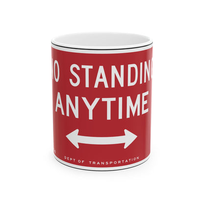NYCDOT SP10-B (New York) (Road Sign) White Coffee Mug