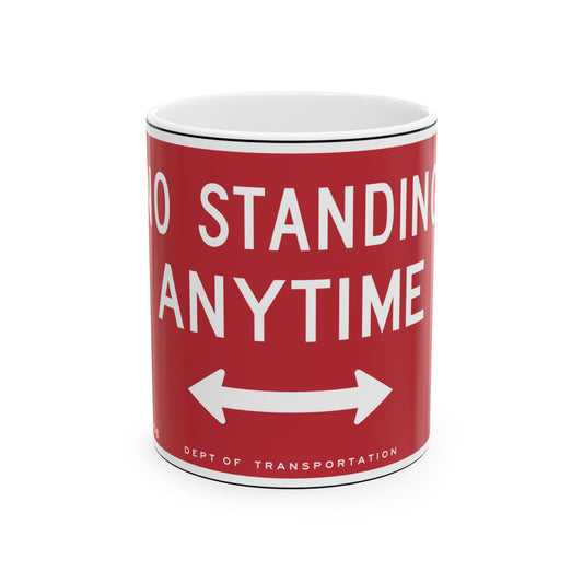 NYCDOT SP10-B (New York) (Road Sign) White Coffee Mug