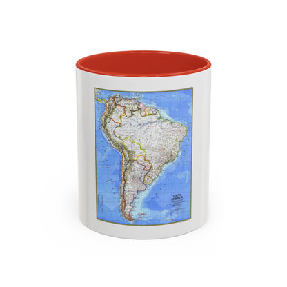 South America (1972) (Map) Accent Coffee Mug