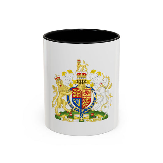Royal Coat of Arms of the United Kingdom (1952-2022) - Accent Coffee Mug