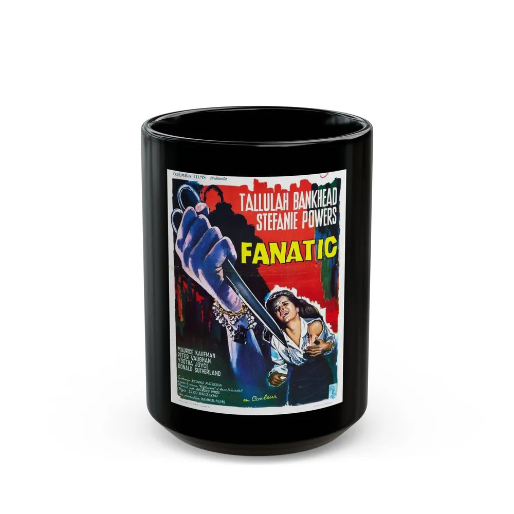 FANATIC (DIE! DIE! MY DARLING!) 1965 Movie Poster - Black Coffee Mug-15oz-Go Mug Yourself