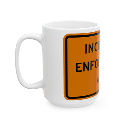 NYS NYW8-46 (New York) (Road Sign) White Coffee Mug