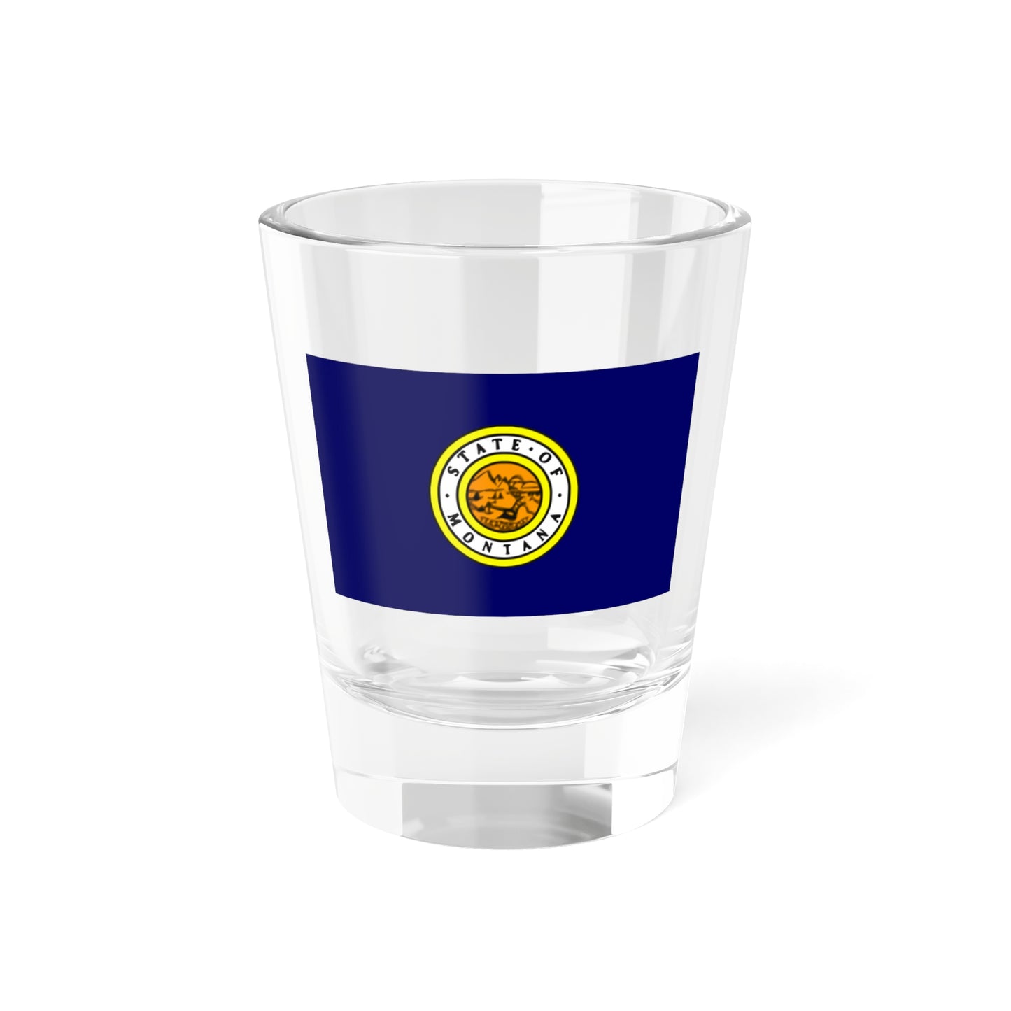 Flag of Montana 1943 (United States) Shot Glass 1.5oz