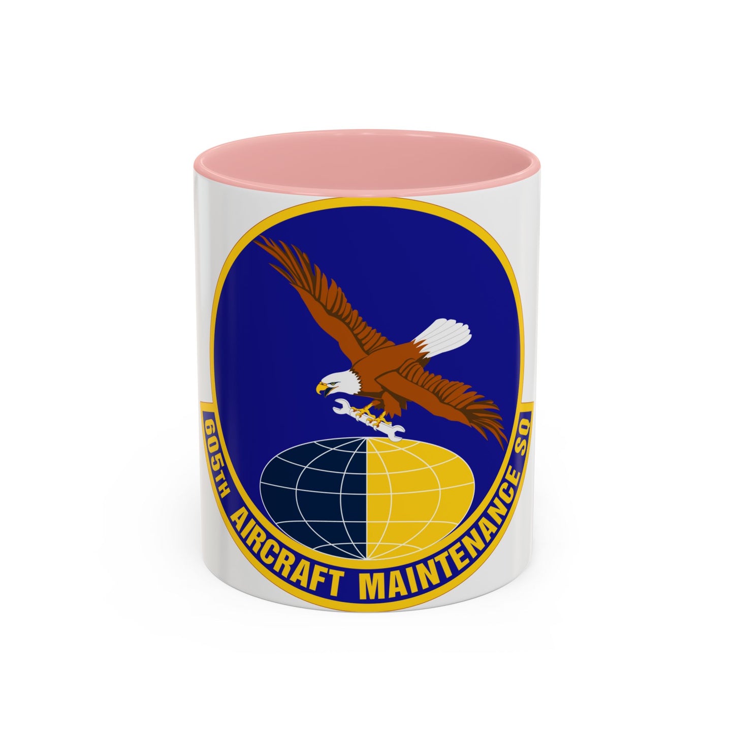 605 Aircraft Maintenance Squadron AMC (U.S. Air Force) Accent Coffee Mug