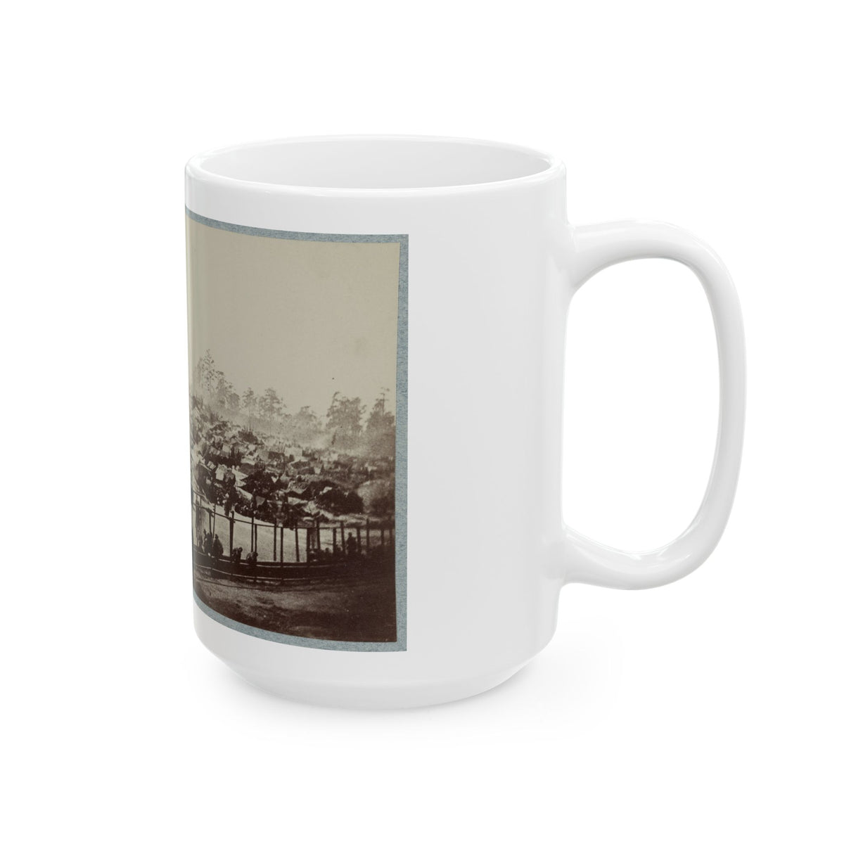 Andersonville Prison, Ga., August 17, 1864. South-East View Of Stockade (U.S. Civil War) White Coffee Mug