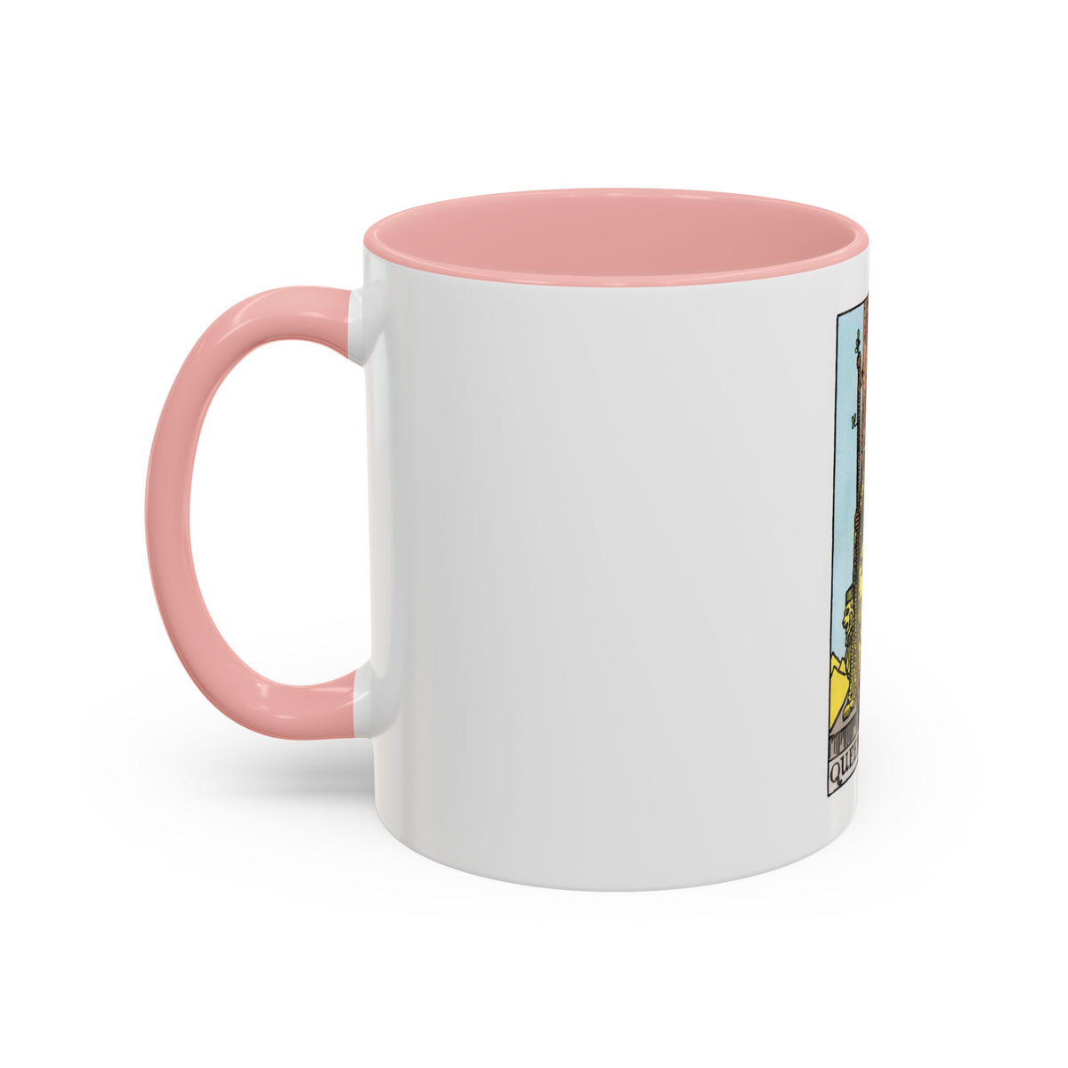 The Queen of Wands (Tarot Card) Accent Coffee Mug