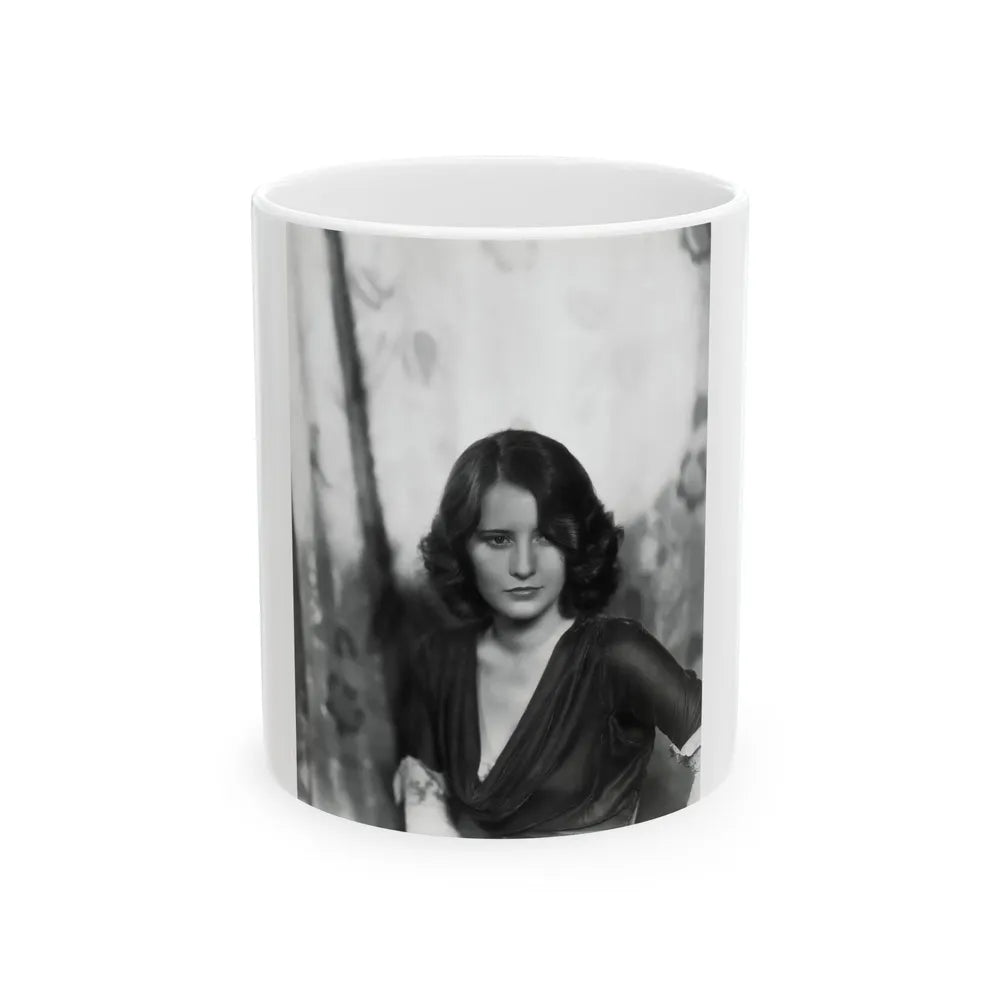 Barbara Stanwyck #157 (Vintage Female Icon) White Coffee Mug-11oz-Go Mug Yourself