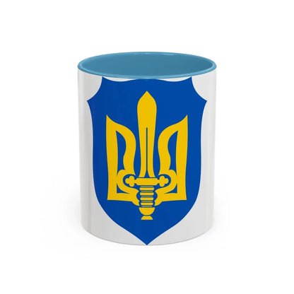 Organization of Ukrainian Nationalists - Accent Coffee Mug-11oz-Light Blue-Go Mug Yourself