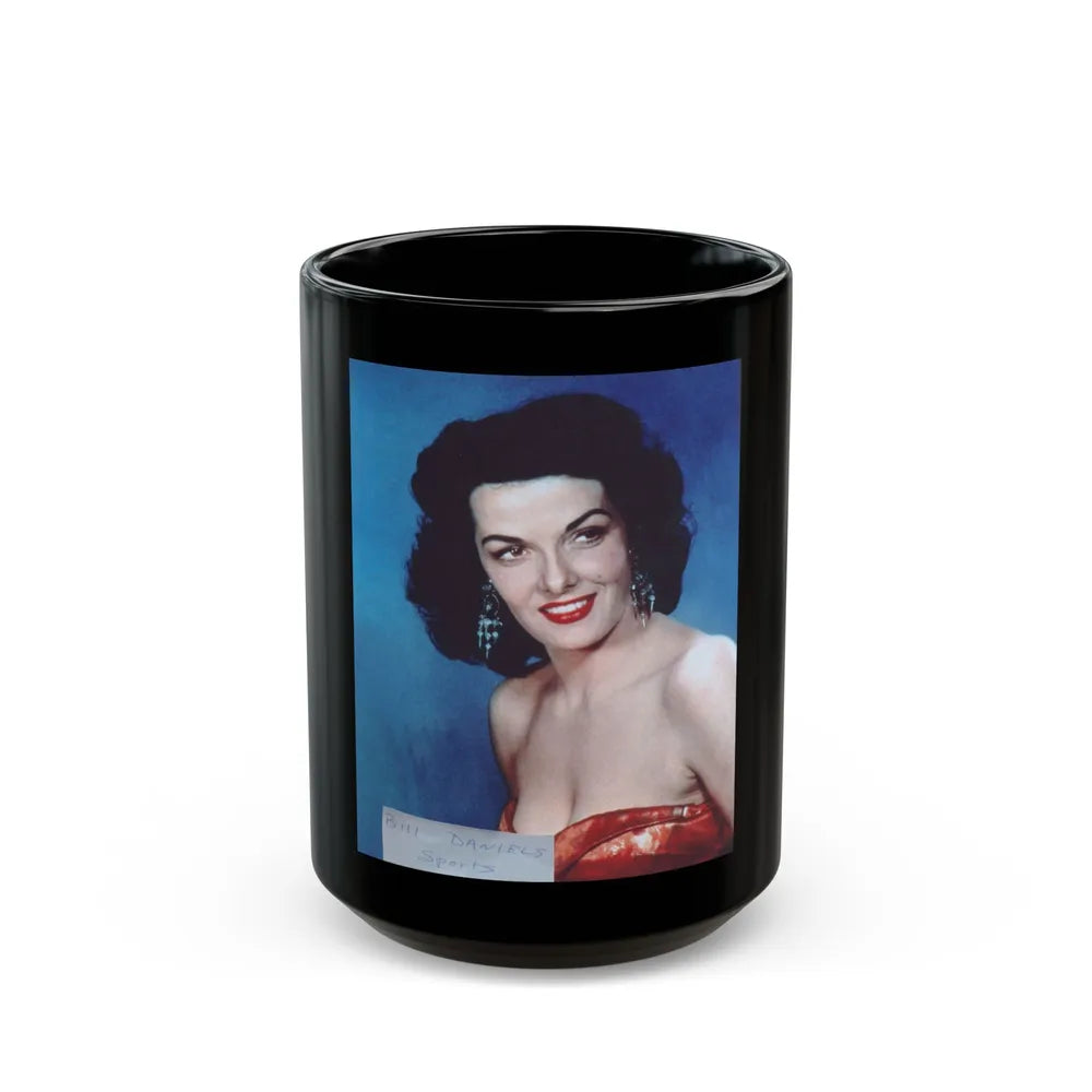 Jane Russell #164 (Vintage Female Icon) Black Coffee Mug-15oz-Go Mug Yourself