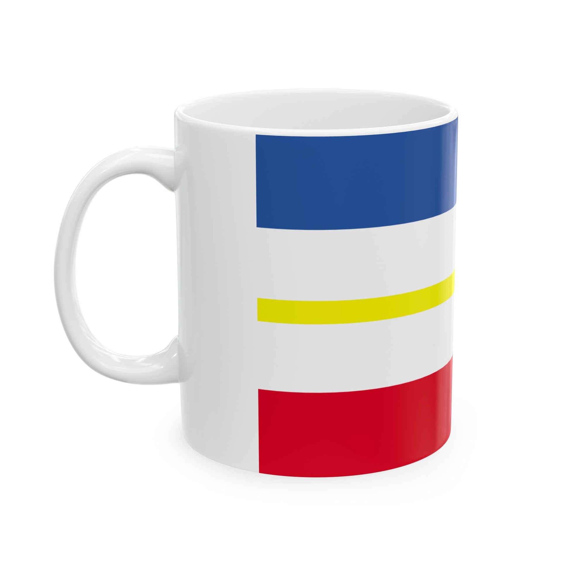 Flag of Mecklenburg Vorpommern Germany - White Coffee Mug-Go Mug Yourself