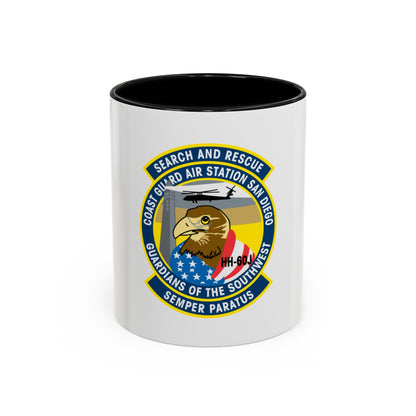 USCG Air Station San Diego Search and Resue (U.S. Coast Guard) Accent Coffee Mug